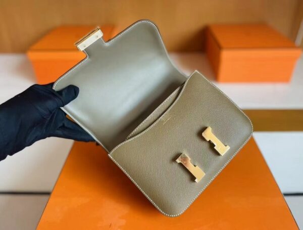 mmexport1739437098054-1024x777-1 H Factory Bags Constance Epsom CK18 Etoupe Grey Gold Hardware 18cm Full Handmade