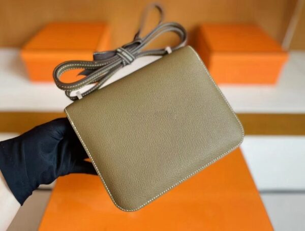mmexport1739437134617-1024x774-1 H Factory Bags Constance Epsom CK18 Etoupe Grey Silver Hardware 18cm Full Handmade