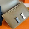 H Factory Bags Constance Epsom CK18 Etoupe Grey Silver Hardware 18cm Full Handmade