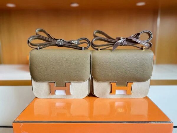 mmexport1739437153962-1024x768-1 H Factory Bags Constance Epsom CK18 Etoupe Grey Silver Hardware 18cm Full Handmade