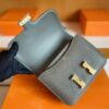 H Factory Bags Constance Epsom 8F Noble Grey Gold Hardware 18cm Full Handmade