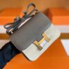 H Factory Bags Constance Epsom 8F Noble Grey Gold Hardware 18cm Full Handmade