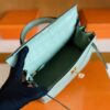H Factory Bags Kelly Matte Alligator Crocodile 6u Mint green Gold Hardware 25cm Full Handmade