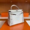 mmexport1739437402390-1024x810-1 H Factory Bags Kelly Matte Crocodile Himalaya Silver Hardware 25cm Full Handmade