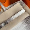 H Factory Bags Birkin Matte Porosus Crocodile Himalaya Silver Hardware 25cm Full Handmade