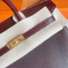 H Factory Bags Birkin Touch Togo & Matte Alligator OG brownish red Gold Hardware 25cm Full Handmade