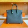 H Factory Bags Birkin Touch Togo & Lizard VO Deep Green Gold Hardware 25cm Full Handmade