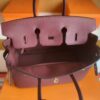 H Factory Bags Birkin Togo Leather brownish red Gold Hardware 25cm Full Handmade