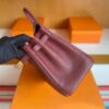 H Factory Bags Birkin Togo Leather brownish red Gold Hardware 25cm Full Handmade