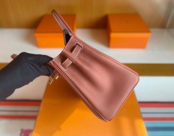 mmexport1741313080834-1024x801-1 H Factory Bags Birkin Togo Leather maple red Gold Hardware 25cm Full Handmade