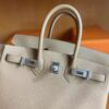 H Factory Bags Birkin Togo Leather tea khaki Silver Hardware 25cm Full Handmade