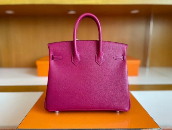 mmexport1741313191150-1024x775-1 H Factory Bags Birkin Togo Leather J5 deep purple pink Silver Hardware 25cm Full Handmade