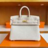 H Factory Bags Birkin Togo Leather Cream White Gold Hardware 30cm Full Handmade