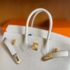 H Factory Bags Birkin Togo Leather Cream White Gold Hardware 30cm Full Handmade