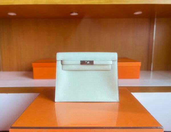 mmexport1741600058096-1024x792-1 H Factory Bags Kelly Danse Swift Leather light green Silver Hardware 22cm Full Handmade