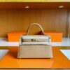 H Factory Bags Mini Kelly Epsom Leather Tea Kahki Gold Hardware 19cm Full Handmade