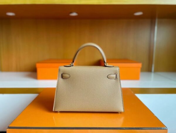 mmexport1741600197586-1024x779-1 H Factory Bags Mini Kelly Epsom Leather Tea Kahki Gold Hardware 19cm Full Handmade