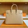 H Factory Bags Birkin Epsom Leather Tea Khaki Gold Hardware 25cm Full Handmade