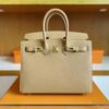 H Factory Bags Birkin Epsom Leather Tea Khaki Gold Hardware 25cm Full Handmade