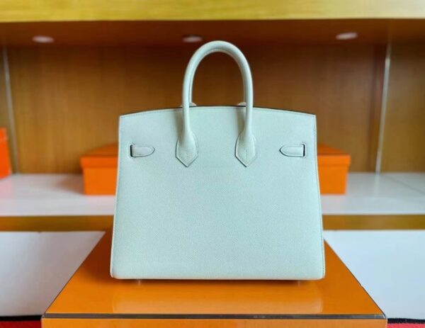 mmexport1744165293653-1024x791-1 H Factory Bags Birkin Epsom Leather Fresh Light Green Silver Hardware 25cm Full Handmade