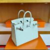 mmexport1744165300605-1024x807-1 H Factory Bags Birkin Epsom Leather Fresh Light Green Silver Hardware 25cm Full Handmade