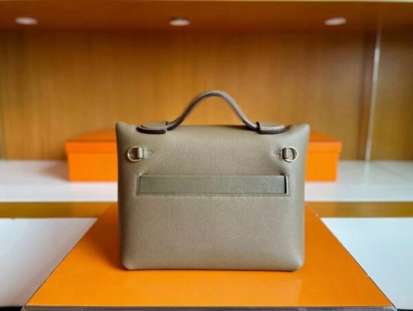 mmexport1744165368963-1024x772-1 H Factory Bags Mini Kelly 2424 Evercoler Leather Etoupe Grey Silver Hardware 21cm Full Handmade