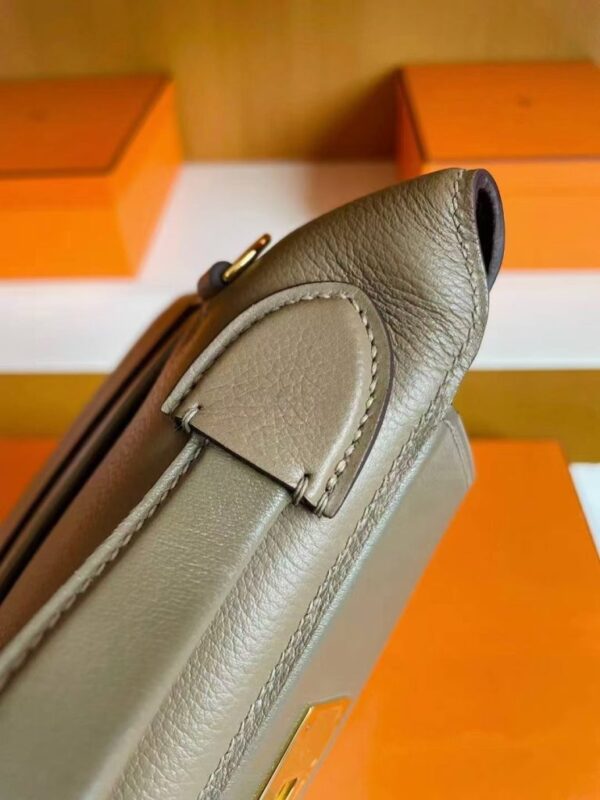 mmexport1744165372252-768x1024-1 H Factory Bags Mini Kelly 2424 Evercoler Leather Etoupe Grey Silver Hardware 21cm Full Handmade