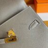 H Factory Bags Kelly desordre Epsom Leather Etoupe Grey Gold Hardware 20cm Full Handmade