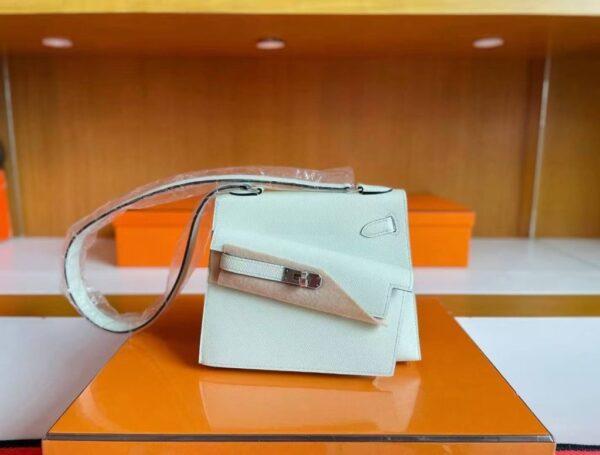 mmexport1744165513832-1024x776-1 H Factory Bags Kelly desordre Epsom Leather Fresh Light Green Silver Hardware 20cm Full Handmade