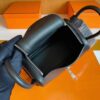 H Factory Bags Mini Lindy Togo Leather Black Silver Hardware 19cm Full Handmade