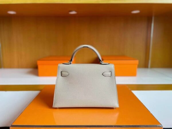 mmexport1744165676450-1024x768-1 H Factory Bags Mini Kelly Epsom Leather pigeon grey Silver Hardware 19cm Full Handmade