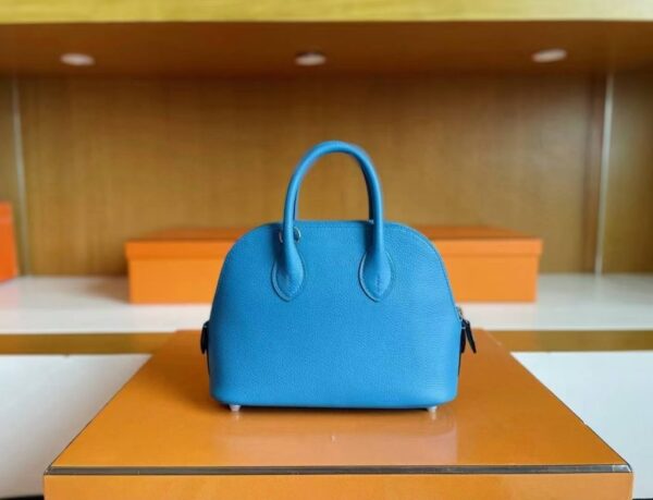 mmexport1744165735775-1024x784-1 H Factory Bags Mini Bolide Evercolor Leather B3 Sky Blue Silver Hardware 18cm Full Handmade