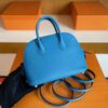 mmexport1744165741884-1024x793-1 H Factory Bags Mini Bolide Evercolor Leather B3 Sky Blue Silver Hardware 18cm Full Handmade