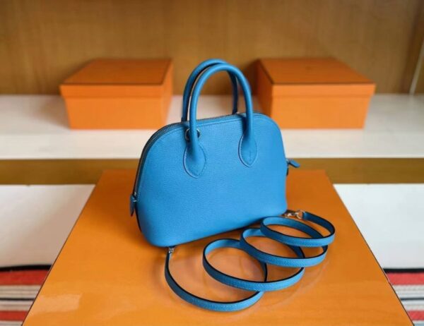 mmexport1744165743478-1024x789-1 H Factory Bags Mini Bolide Evercolor Leather B3 Sky Blue Silver Hardware 18cm Full Handmade
