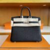 mmexport1744963642132-1024x791-1 H Factory Bags Birkin Togo Leather neck texture Black Silver Hardware 25cm Full Handmade