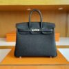 mmexport1744963678272-1024x783-1 H Factory Bags Birkin Togo Leather Black Silver Hardware 25cm Full Handmade