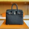 mmexport1744963684580-1024x784-1 H Factory Bags Birkin Togo Leather Black Silver Hardware 25cm Full Handmade