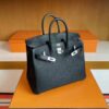 mmexport1744963690082-1024x776-1 H Factory Bags Birkin Togo Leather Black Silver Hardware 25cm Full Handmade