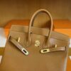 H Factory Bags Birkin Swift Leather Golden Brown Gold Hardware 25cm Full Handmade