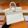 mmexport1744963753446-1024x769-1 H Factory Bags Birkin Swift Leather Cream White Silver Hardware 25cm Full Handmade