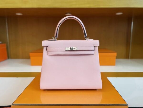 mmexport1744963812209-1024x777-1 H Factory Bags Kelly Swift Leather 3Q Pink Silver Hardware 25cm Full Handmade
