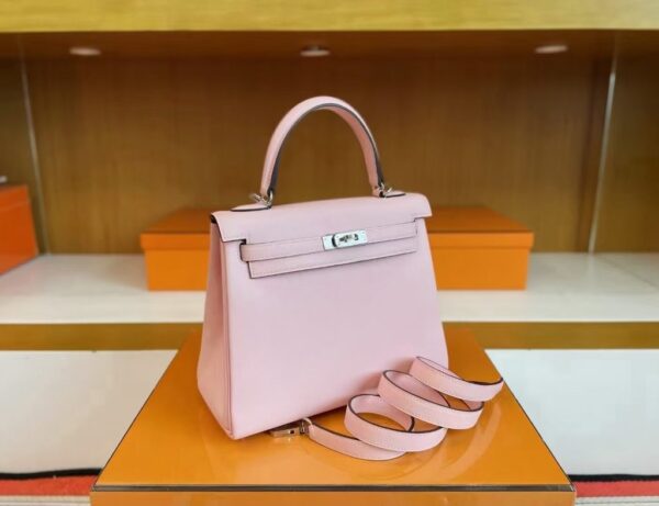 mmexport1744963815099-1024x787-1 H Factory Bags Kelly Swift Leather 3Q Pink Silver Hardware 25cm Full Handmade