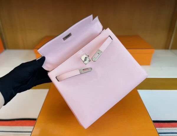 mmexport1744963818020-1024x787-1 H Factory Bags Kelly Swift Leather 3Q Pink Silver Hardware 25cm Full Handmade