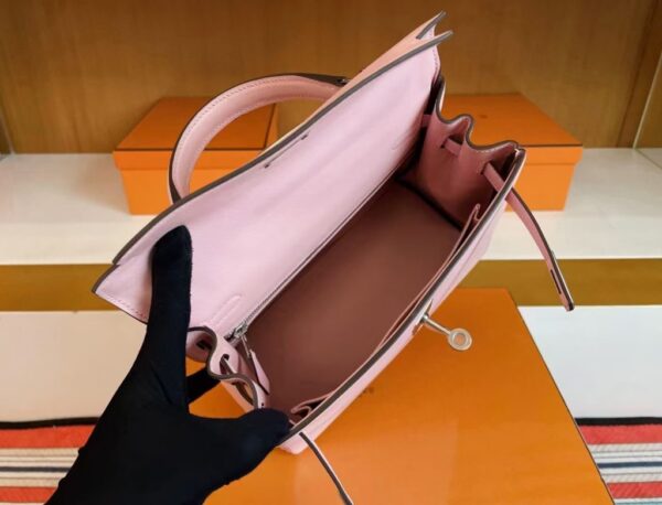 mmexport1744963821032-1024x781-1 H Factory Bags Kelly Swift Leather 3Q Pink Silver Hardware 25cm Full Handmade