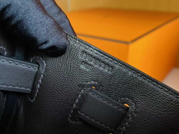 2025-10-30_174912_907-1024x768-1 H Factory Bags Kelly Lakis Swift Leather CK89 Black Silver Hardware 32cm Full Handmade