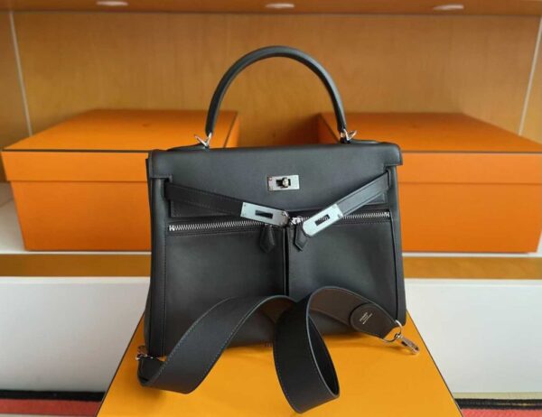 2025-10-30_174916_339-1024x789-1 H Factory Bags Kelly Lakis Swift Leather CK89 Black Silver Hardware 32cm Full Handmade