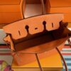 H Factory Bags Birkin Togo Leather Bright Orange Silver Hardware 35cm Full Handmade