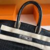 H Factory Bags Birkin Matte Alligator Crocodile CK89 Black Silver Hardware 30cm Full Handmade