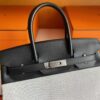 2025-10-31_085900_045-1024x768-1 H Factory Bags Birkin Swift Leather & Canvas CK89 Black Silver Hardware 30cm Full Handmade