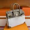 2025-10-31_085935_205-1024x768-1 H Factory Bags Birkin Swift Leather & Canvas Etoupe Grey Silver Hardware 30cm Full Handmade